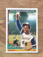 Hank Aaron 1994 Topps Series Mint Card #715
