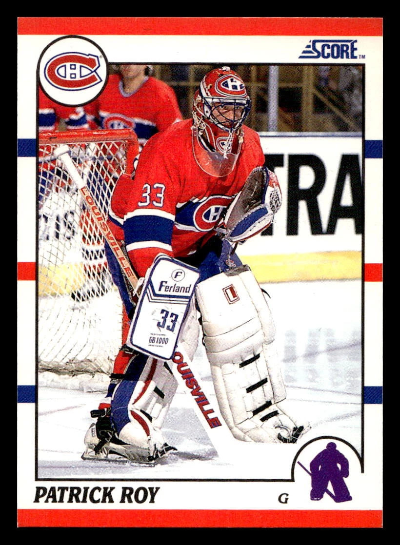 Patrick Roy 1990 1991 Score Card #10