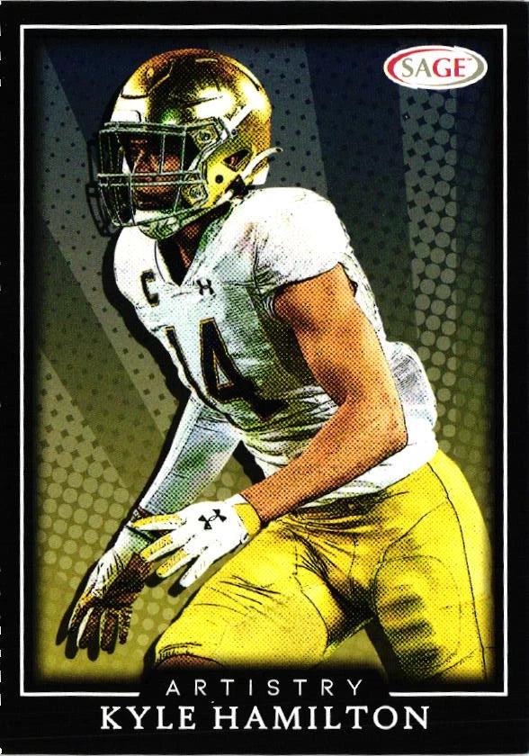 Kyle Hamilton 2022 SAGE Artistry Silver Series Mint Rookie Card #71