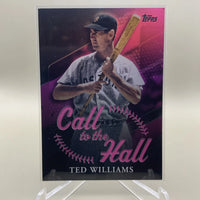 Ted Williams 2025 Topps Call to the Hall PINK Series Mint Card #CTH-7