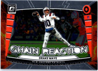 Drake Maye 2025 Donruss Optic Chain Reaction Series Mint Card #9

