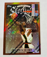 Shawn Kemp 1996 1997 Topps Finest Sterling Bronze Refractor Series Mint Card #14
