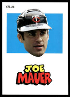 Joe Mauer 2012 Topps Archives Sticker Series Mint Card #67S-JM
