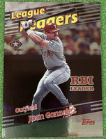 Juan Gonzalez 1998 Topps League Leaders Series Mint Card #226

