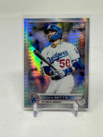 Mookie Betts 2022 Topps Chrome Prizm Refractor Series Mint Card #100
