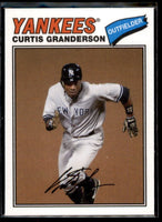 Curtis Granderson 2012 Topps Archives 1977 Cloth Sticker Series Mint Card #77C-CG

