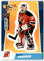 Martin Brodeur 2009 2010 Collector's Choice Stick Um's Card #SU15
