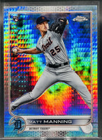 Matt Manning 2022 Topps Chrome Prism Refractor Series Mint Rookie Card #57
