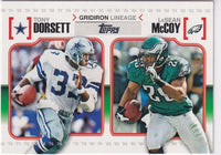 Tony Dorsett LeSean McCoy 2010 Topps Gridiron Lineage Series Mint Card #GL-DM
