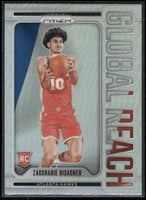 Zaccharie Risacher 2024 2025 Panini Prizm Global Reach Series Mint Rookie Card #7
