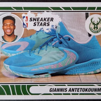 Giannis Antetokounmpo 2023 2024 Panini Sneaker Stars Basketball Sticker Series Mint Card #33