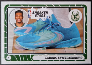 Giannis Antetokounmpo 2023 2024 Panini Sneaker Stars Basketball Sticker Series Mint Card #33