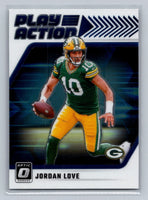 Jordan Love 2024 Donruss Optic Play Action Series Mint Card #13
