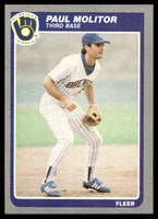 Paul Molitor 1985 Fleer Series Mint Card #588
