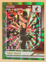 Tyler Herro 2024 2025 Panini Donruss Green Laser Series Mint Card #43
