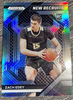 Zach Edey 2024 2025 Panini Prizm New Recruits Series Mint Card #25
