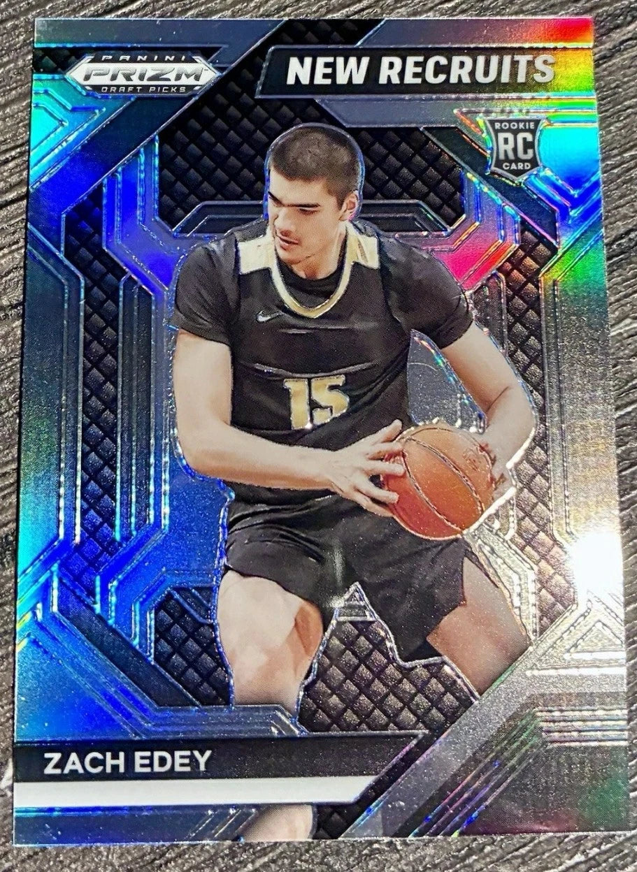 Zach Edey 2024 2025 Panini Prizm New Recruits Series Mint Card #25