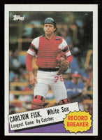 Carlton Fisk 1985 Topps Series Mint Card #1
