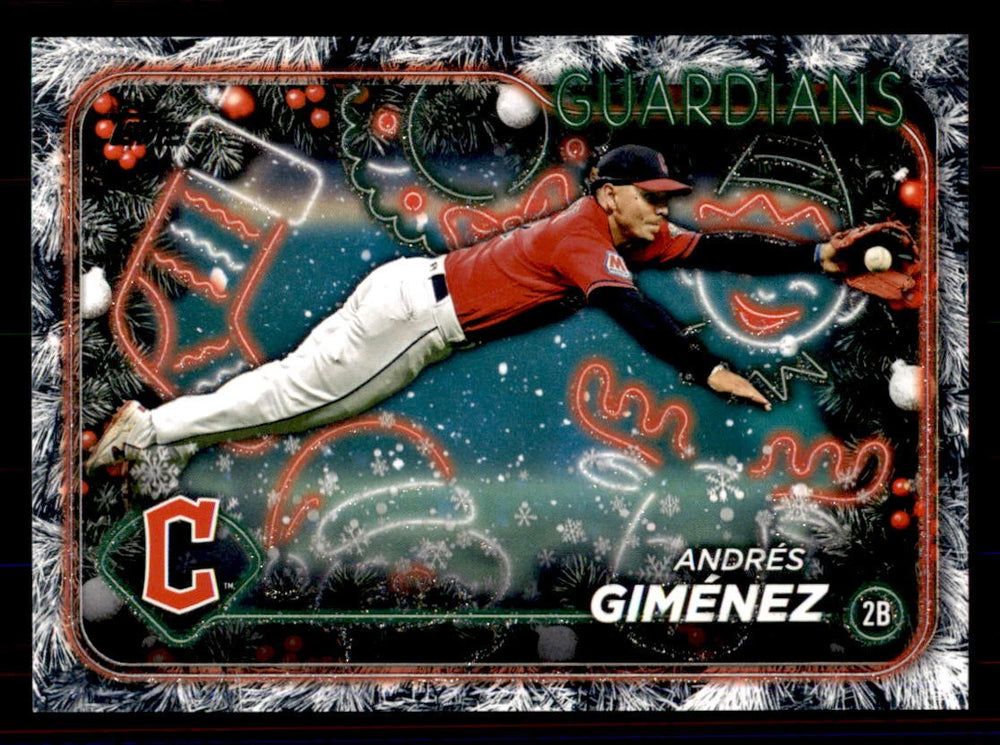 Andres Gimenez 2024 Topps Holiday Tree Series Mint Card #H58