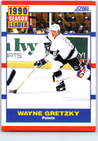 Wayne Gretzky 1990 1991 Score Season Leader Card #353
