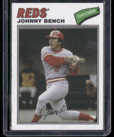 Johnny Bench 2012 Topps Archives 1977 Cloth Sticker Series Mint Card #77C-JB
