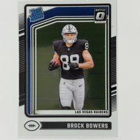 Brock Bowers 2024 Panini Donruss Optic Rated Rookie Series Mint Card #215