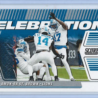 Amon-Ra St. Brown 2025 Score Celebration Series Mint Insert Card #C-AST