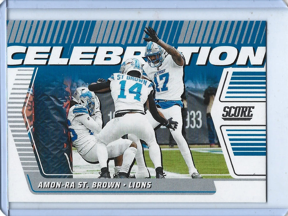 Amon-Ra St. Brown 2025 Score Celebration Series Mint Insert Card #C-AST