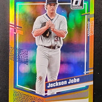 Jackson Jobe 2023 Panini Donruss Holo Orange Series Mint Card #100