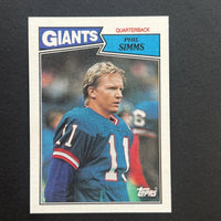 Phil Simms 1987 Topps Series Card #10
