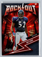 Ray Lewis 2023 Panini Absolute Rock Out Series Mint Insert Card #16
