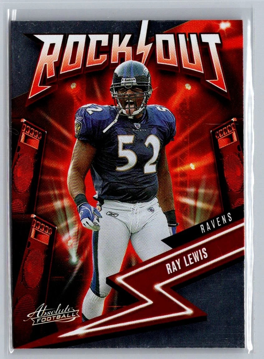 Ray Lewis 2023 Panini Absolute Rock Out Series Mint Insert Card #16