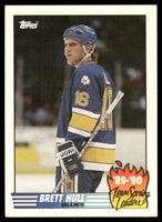 Brett Hull 1990 1991 Topps Team Scoring Leaders Card #2
