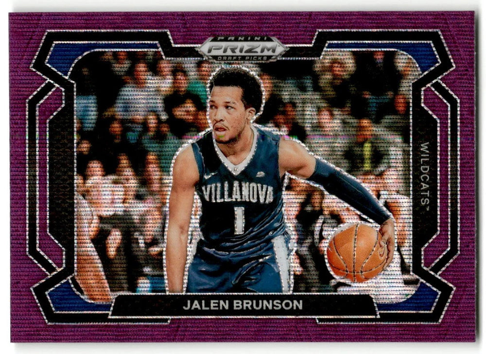 Jalen Brunson 2024 Panini Prizm Draft Picks Purple Wave Variation Series Mint Card #22