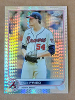 Max Fried 2022 Topps Chrome Prizm Refractor Series Mint Card #75
