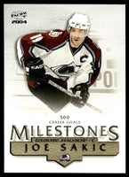 Joe Sakic 2003 2004 Pacific Milestones Card #2
