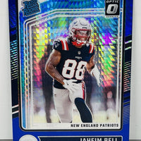 Jaheim Bell 2024 Panini Donruss Optic Rated Rookie Blue Hyper Prizm Series Mint Card #238