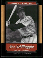 Joe DiMaggio 2001 Upper Deck Legends Series Mint Card #40
