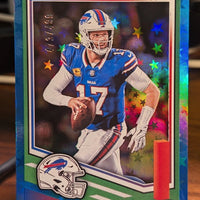 Josh Allen 2025 Score Blue Stars Mint Card #159  Only 499 Made