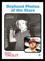 Mike Trout 2022 Topps Heritage Series Mint Card #341
