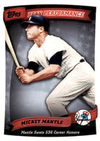 Mickey Mantle 2010 Topps Peak Performance Series Mint Card #PP-18
