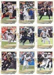 New Orleans Saints 2020 Donruss Factory Sealed 10 Team Set with Drew Brees and Alvin Kamara Plus Rated Rookie Cards