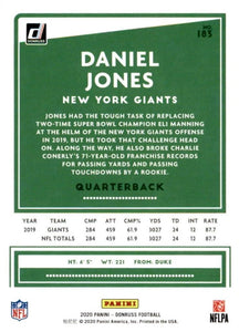 New York Giants 2020 Donruss Factory Sealed 11 Card Team Set with Saquon Barkley, Lawrence Taylor and Daniel Jones Plus