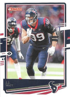 Houston Texans 2020 Donruss Factory Sealed Team Set with J.J. Watt and Rookie Cards of Coulter and Ross Blacklock Plus
