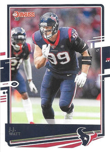 Houston Texans 2020 Donruss Factory Sealed Team Set with J.J. Watt and Rookie Cards of Coulter and Ross Blacklock Plus