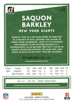 New York Giants 2020 Donruss Factory Sealed 11 Card Team Set with Saquon Barkley, Lawrence Taylor and Daniel Jones Plus
