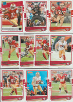 San Francisco 49ers  2020 Donruss Factory Sealed Team Set with a Brandon Aiyuk Rated Rookie card
