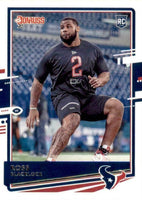 Houston Texans 2020 Donruss Factory Sealed Team Set with J.J. Watt and Rookie Cards of Coulter and Ross Blacklock Plus
