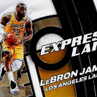 LeBron James 2021 2022 Donruss OPTIC Express Lane Series Mint Insert Card #6