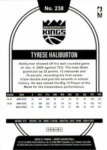 Tyrese Haliburton 2020 2021 Hoops Series Mint Rookie Card #238
